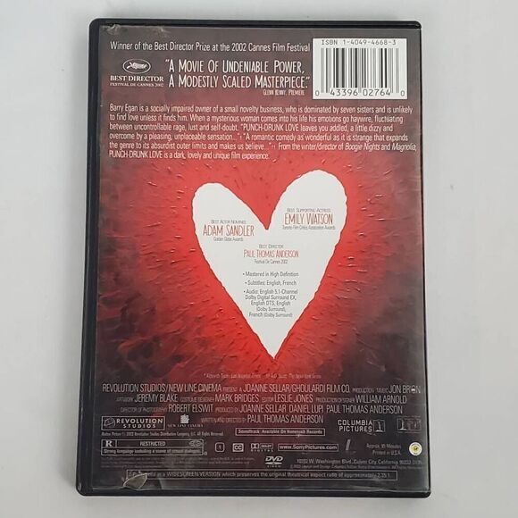 Punch-Drunk Love (2002 Film) Romance/Comedy [DVD] - Picture 5 of 5